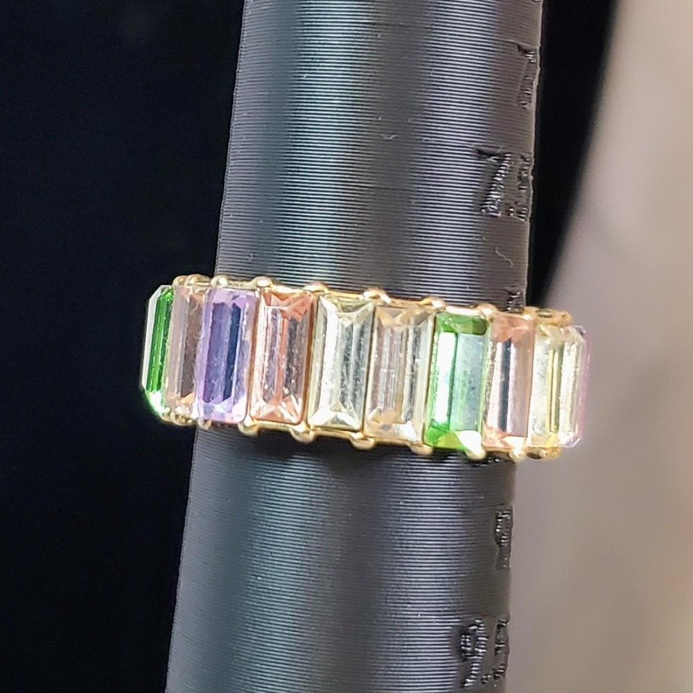 Multicolor Gemstone Ring. 8-1/2 - image 1